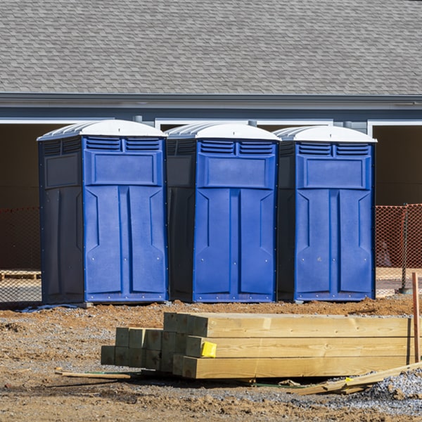 what is the expected delivery and pickup timeframe for the portable toilets in Crescent Springs KY